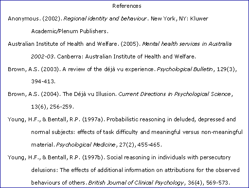 Apa style paper written in third person